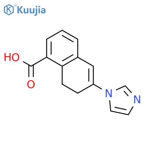 1-Naphthalenecarboxylicacid, 7,8-dihydro-6-(1H-imidazol-1-yl)- structure