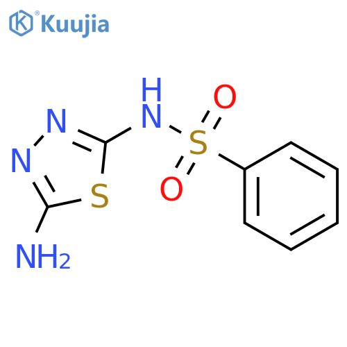 N-(5-Amino-1,3,4-thiadiazol-2-yl)benzenesulfonamide structure