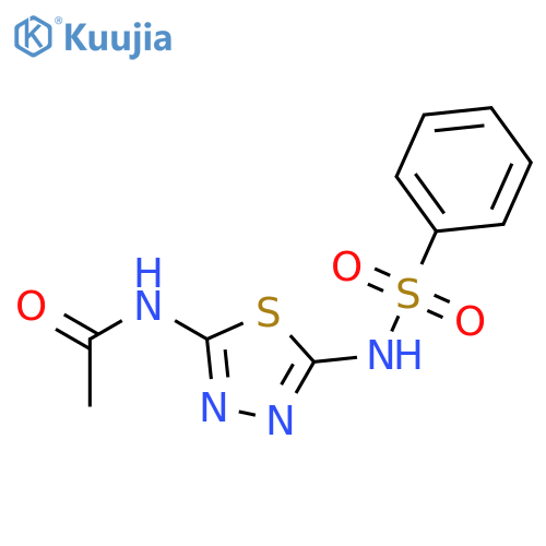 Acetamide, N-[5-[(phenylsulfonyl)amino]-1,3,4-thiadiazol-2-yl]- structure