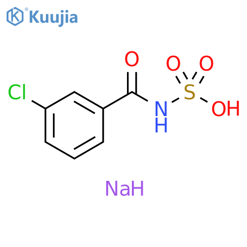 Sulfamic acid, (3-chlorobenzoyl)-, monosodium salt structure