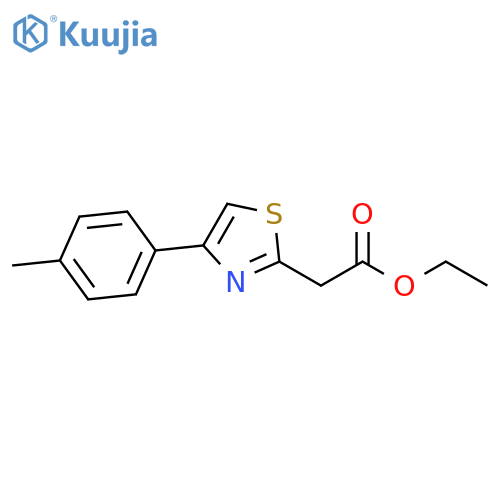 Ethyl 2-4-(4-Methylphenyl)-1,3-thiazol-2-ylacetate structure