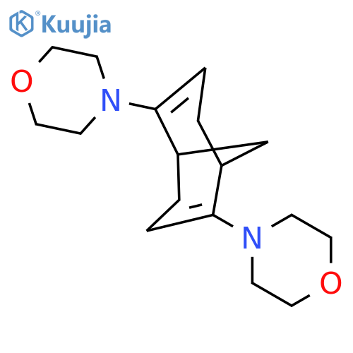 Morpholine, 4,4'-bicyclo[3.3.1]nona-2,6-diene-2,6-diylbis- structure