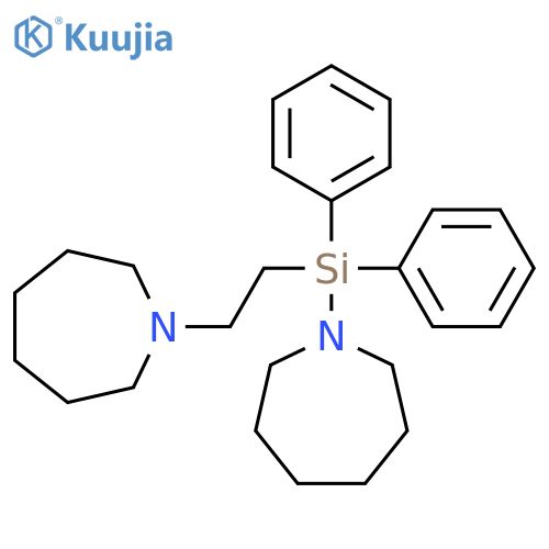 1H-Azepine, 1-[2-[(hexahydro-1H-azepin-1-yl)diphenylsilyl]ethyl]hexahydro- structure