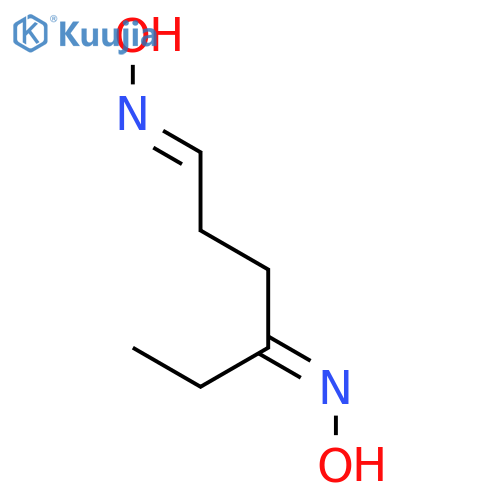 Hexanal, 4-(hydroxyimino)-, oxime structure