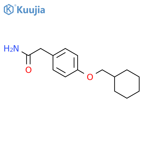 Benzeneacetamide, 4-(cyclohexylmethoxy)- structure