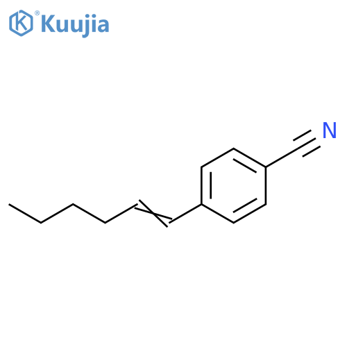 Benzonitrile, 4-(1-hexenyl)- structure