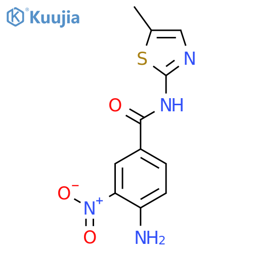 BENZAMIDE, 4-AMINO-N-(5-METHYL-2-THIAZOLYL)-3-NITRO- structure