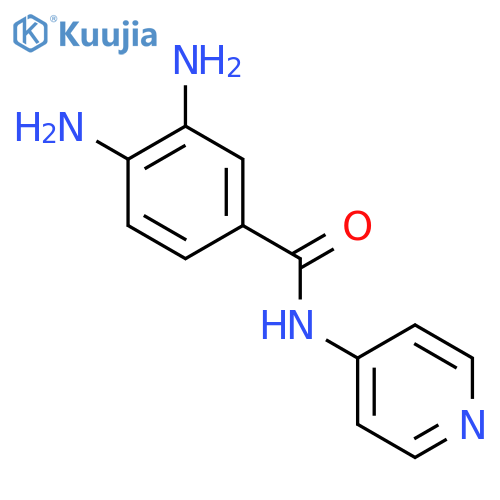 Benzamide, 3,4-diamino-N-4-pyridinyl- structure