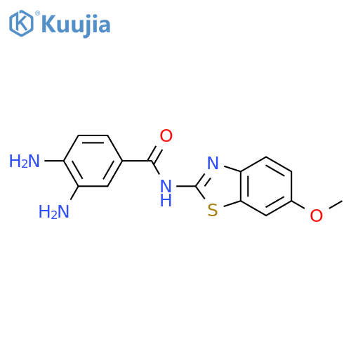 3,4-Diamino-N-(6-methoxybenzo[d]thiazol-2-yl)benzamide structure