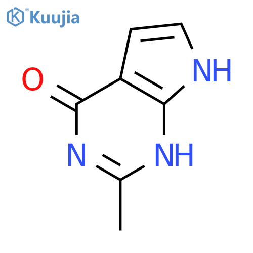 2-methyl-7H-pyrrolo2,3-dpyrimidin-4-ol structure