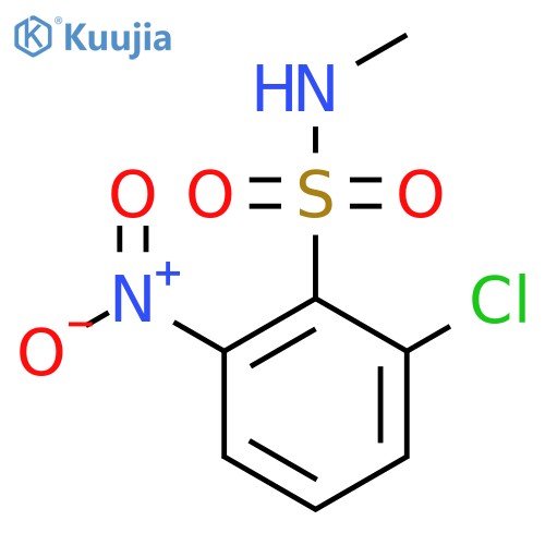 2-chloro-N-methyl-6-nitrobenzene-1-sulfonamide structure