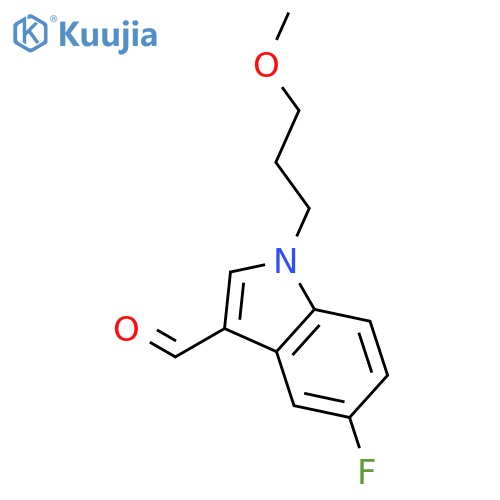 5-fluoro-1-(3-methoxypropyl)- 1H-Indole-3-carboxaldehyde structure