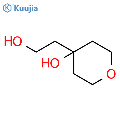4-(2-hydroxyethyl)oxan-4-ol structure