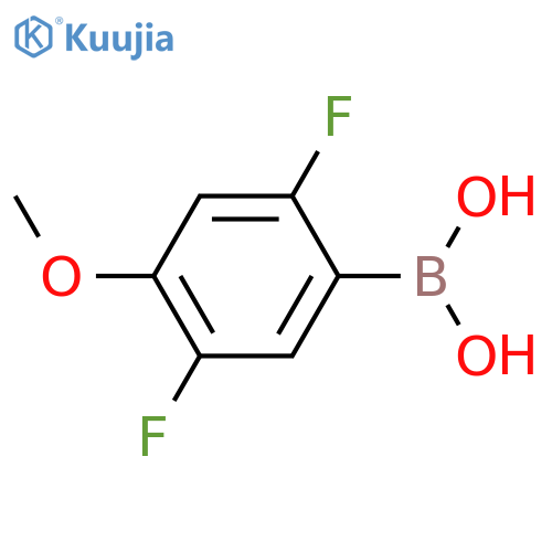 (2,5-difluoro-4-methoxy-phenyl)boronic acid structure