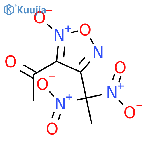Ethanone, 1-[4-(1,1-dinitroethyl)-2-oxido-1,2,5-oxadiazol-3-yl]- structure
