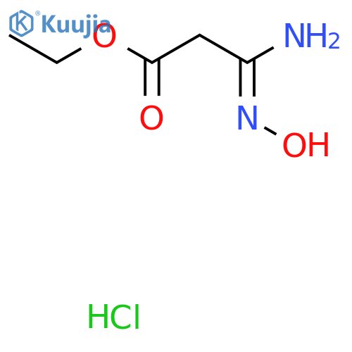 Ethyl 3-amino-3-hydroxyiminopropanoate hydrochloride structure