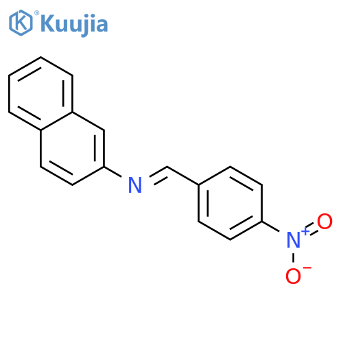 2-Naphthalenamine, N-[(4-nitrophenyl)methylene]- structure