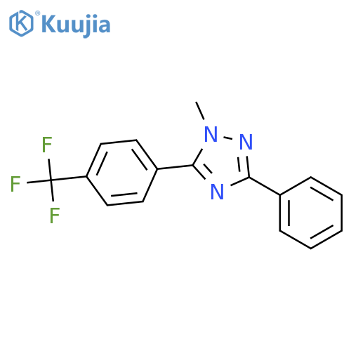 1H-1,2,4-Triazole, 1-methyl-3-phenyl-5-[4-(trifluoromethyl)phenyl]- structure