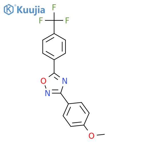 1,2,4-Oxadiazole, 3-(4-methoxyphenyl)-5-[4-(trifluoromethyl)phenyl]- structure