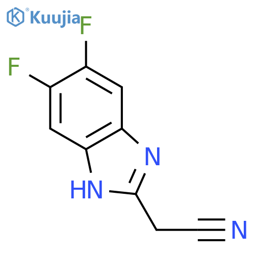 5,6-difluoro-1H-Benzimidazole-2-acetonitrile structure