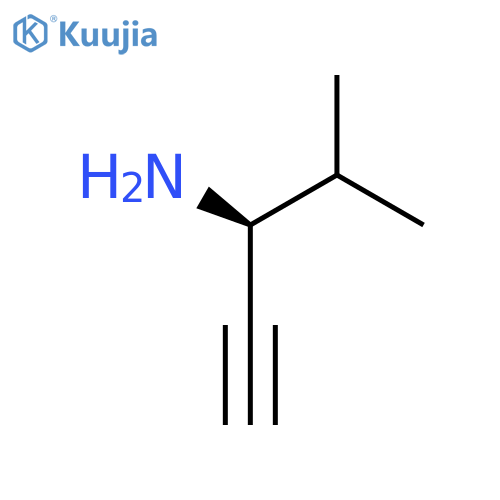 (3S)-4-methylpent-1-yn-3-amine structure