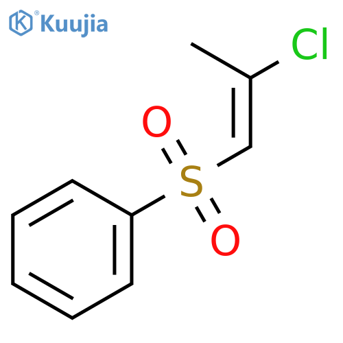 Benzene, [(2-chloro-1-propenyl)sulfonyl]- structure