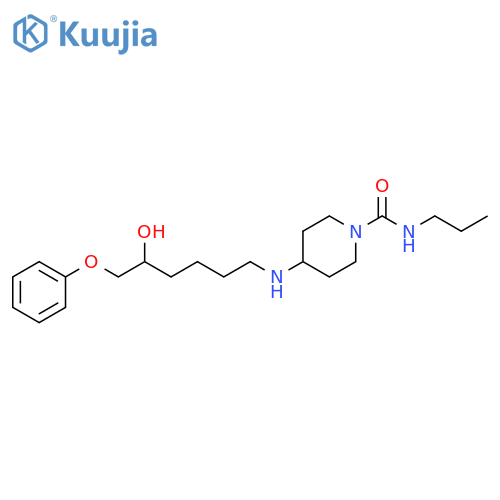 1-Piperidinecarboxamide,4-[(5-hydroxy-6-phenoxyhexyl)amino]-N-propyl- structure