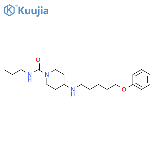 1-Piperidinecarboxamide, 4-[(5-phenoxypentyl)amino]-N-propyl- structure