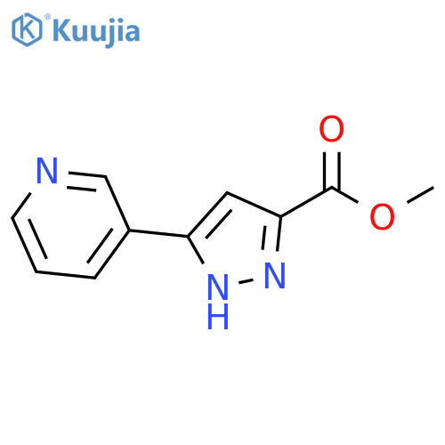 methyl 3-(pyridin-3-yl)-1H-pyrazole-5-carboxylate structure