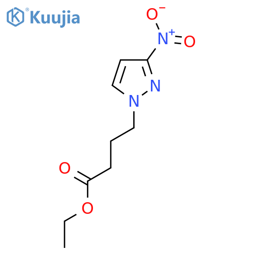 Ethyl 4-(3-nitro-1H-pyrazol-1-yl)butanoate structure