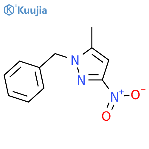 1-Benzyl-5-methyl-3-nitro-1H-pyrazole structure