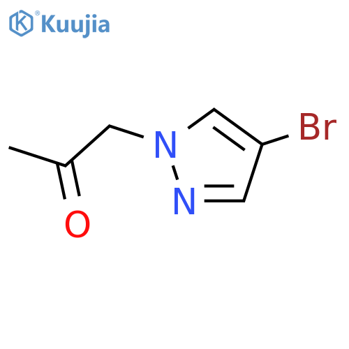1-(4-bromo-1H-pyrazol-1-yl)acetone structure