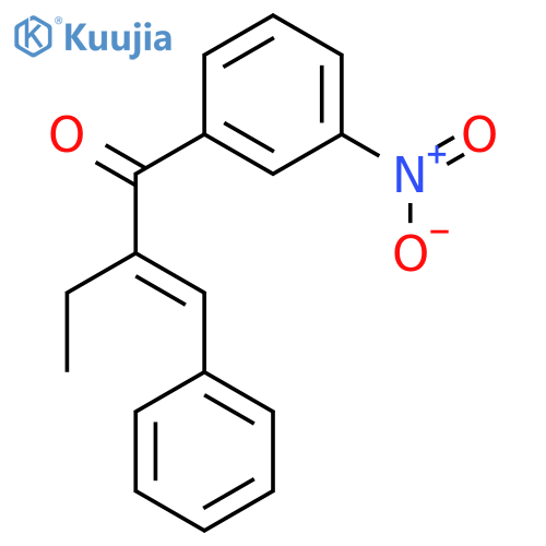 1-Butanone, 1-(3-nitrophenyl)-2-(phenylmethylene)- structure