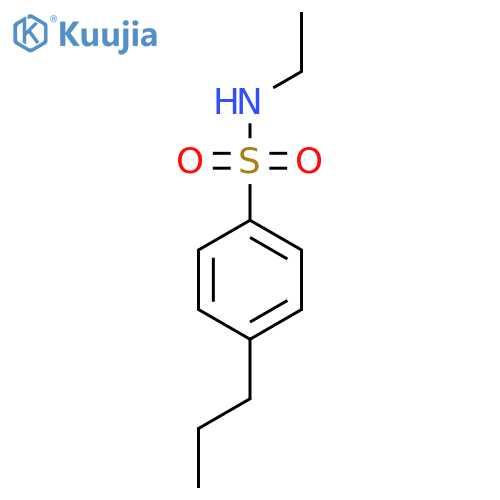 N-ethyl-4-propylbenzene-1-sulfonamide structure