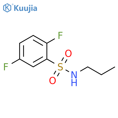 2,5-difluoro-N-propylbenzene-1-sulfonamide structure