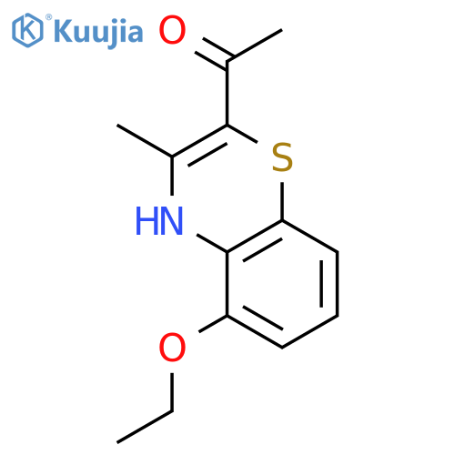 Ethanone, 1-(5-ethoxy-3-methyl-4H-1,4-benzothiazin-2-yl)- structure