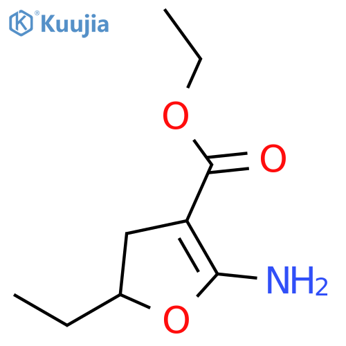3-Furancarboxylic acid, 2-amino-5-ethyl-4,5-dihydro-, ethyl ester structure