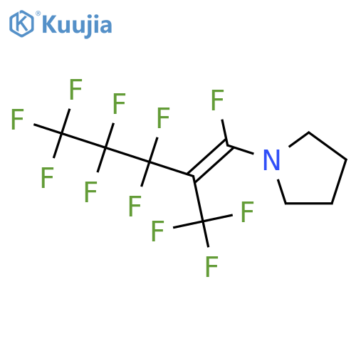 Pyrrolidine, 1-[1,3,3,4,4,5,5,5-octafluoro-2-(trifluoromethyl)-1-pentenyl]- structure