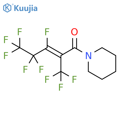 Piperidine, 1-[3,4,4,5,5,5-hexafluoro-1-oxo-2-(trifluoromethyl)-2-pentenyl]-, (E)- (9CI) structure