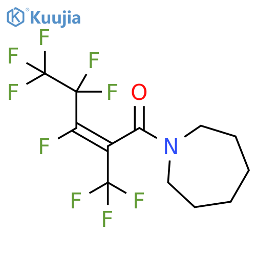 1H-Azepine,1-[3,4,4,5,5,5-hexafluoro-1-oxo-2-(trifluoromethyl)-2-pentenyl]hexahydro-, (Z)- structure