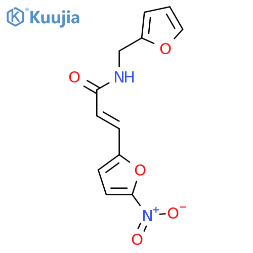 2-Propenamide, N-(2-furanylmethyl)-3-(5-nitro-2-furanyl)- structure
