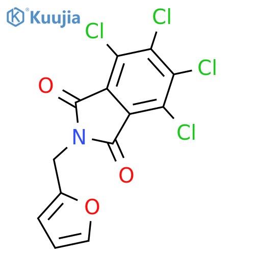 1H-Isoindole-1,3(2H)-dione, 4,5,6,7-tetrachloro-2-(2-furanylmethyl)- structure