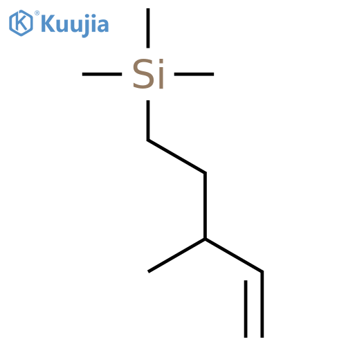 Silane, trimethyl(3-methyl-4-pentenyl)- structure