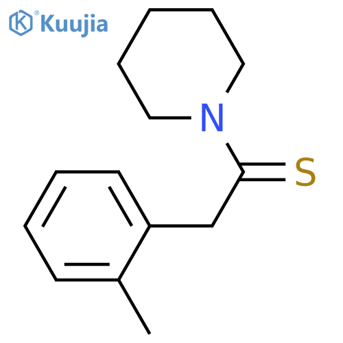 Ethanethione,2-(2-methylphenyl)-1-(1-piperidinyl)- structure