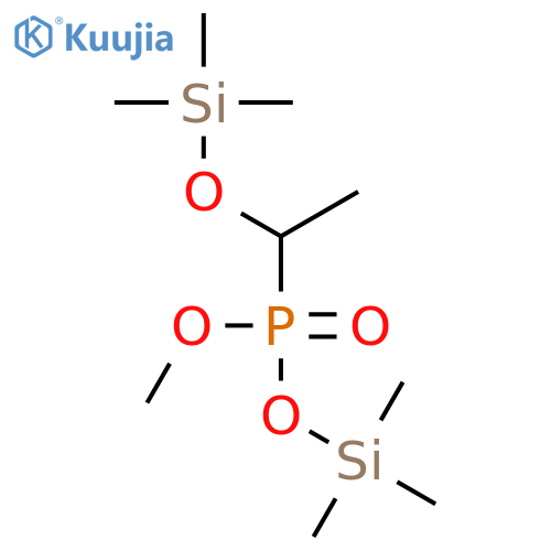 Phosphonic acid, [1-[(trimethylsilyl)oxy]ethyl]-, methyl trimethylsilyl ester structure