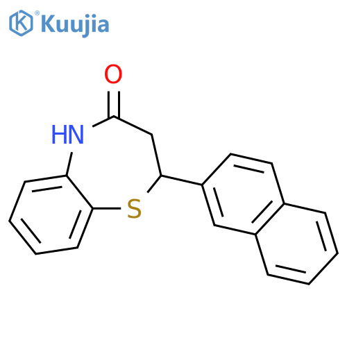 1,5-Benzothiazepin-4(5H)-one, 2,3-dihydro-2-(2-naphthalenyl)- structure