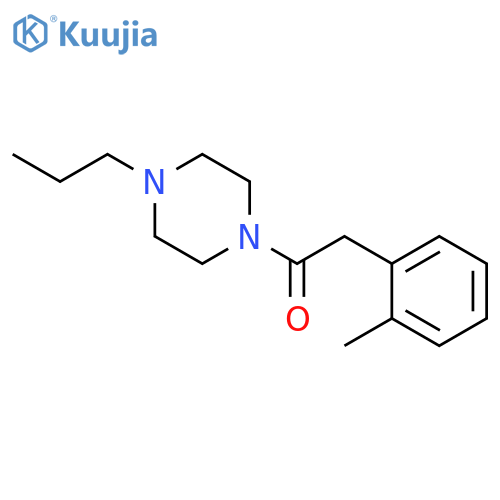 Ethanone, 2-(2-methylphenyl)-1-(4-propyl-1-piperazinyl)- structure