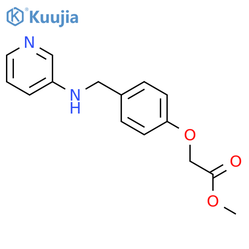 Acetic acid, [4-[(3-pyridinylamino)methyl]phenoxy]-, methyl ester structure