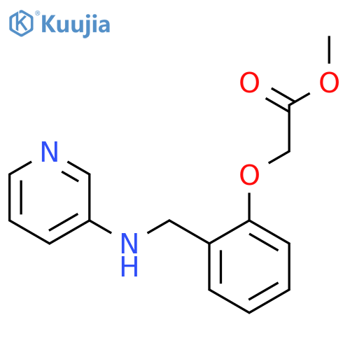 Acetic acid, [2-[(3-pyridinylamino)methyl]phenoxy]-, methyl ester structure
