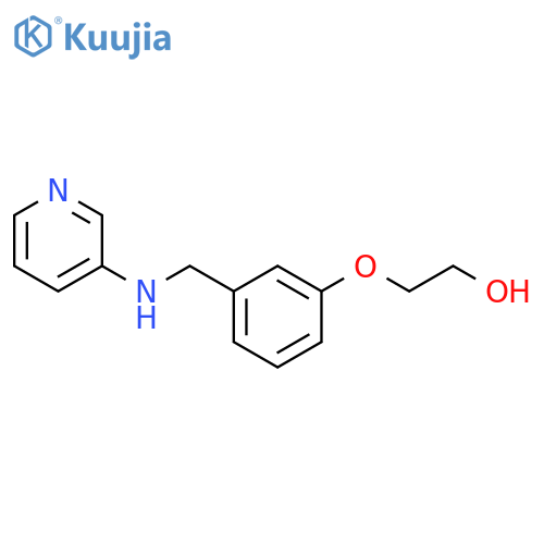 Ethanol, 2-[3-[(3-pyridinylamino)methyl]phenoxy]- structure